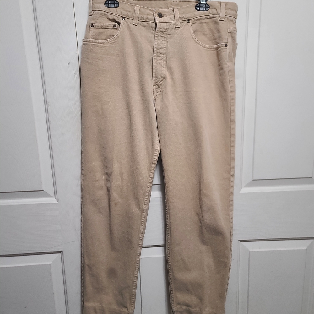 Kirkland Signature Men's Beige Straight Jeans